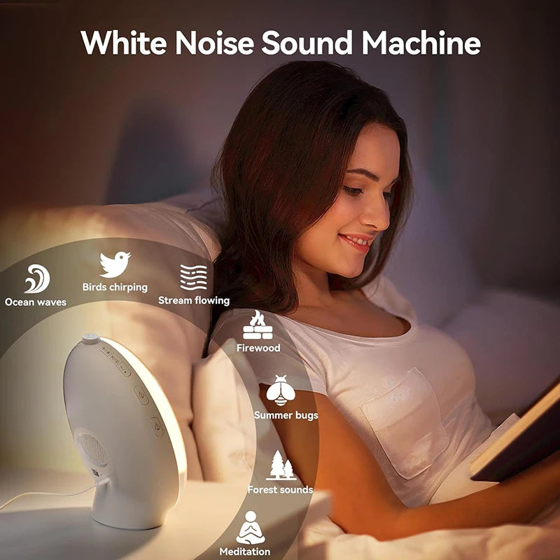 Wake Up Light Alarm Clock Sunrise/Sunset Simulation Digital Clock with Night Light FM Radio Desk Clocks Niditon